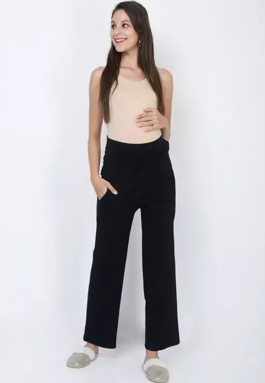 Comfy Maternity Regular Pants - Black