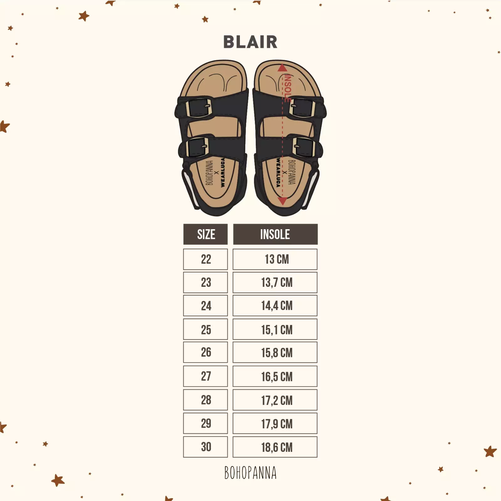 BOHOPANNA - BOHOPANNA X WEARLUCA - BLAIR - SANDAL ANAK