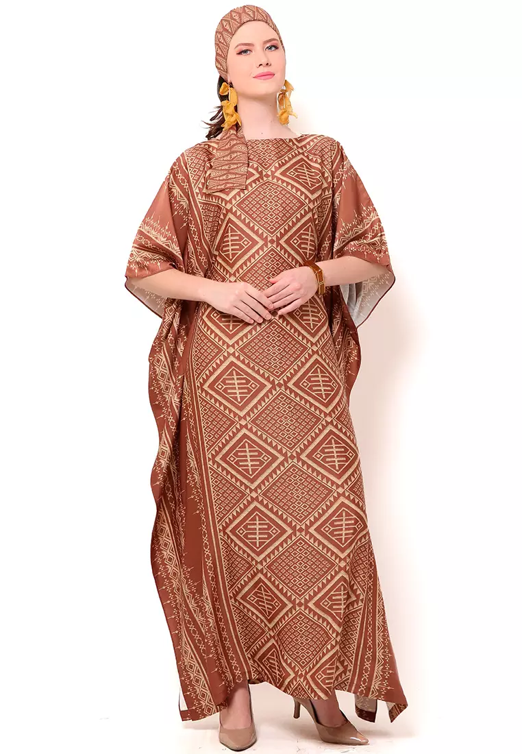 Kanzi Exclusive Short Sleeve Songket Kaftan