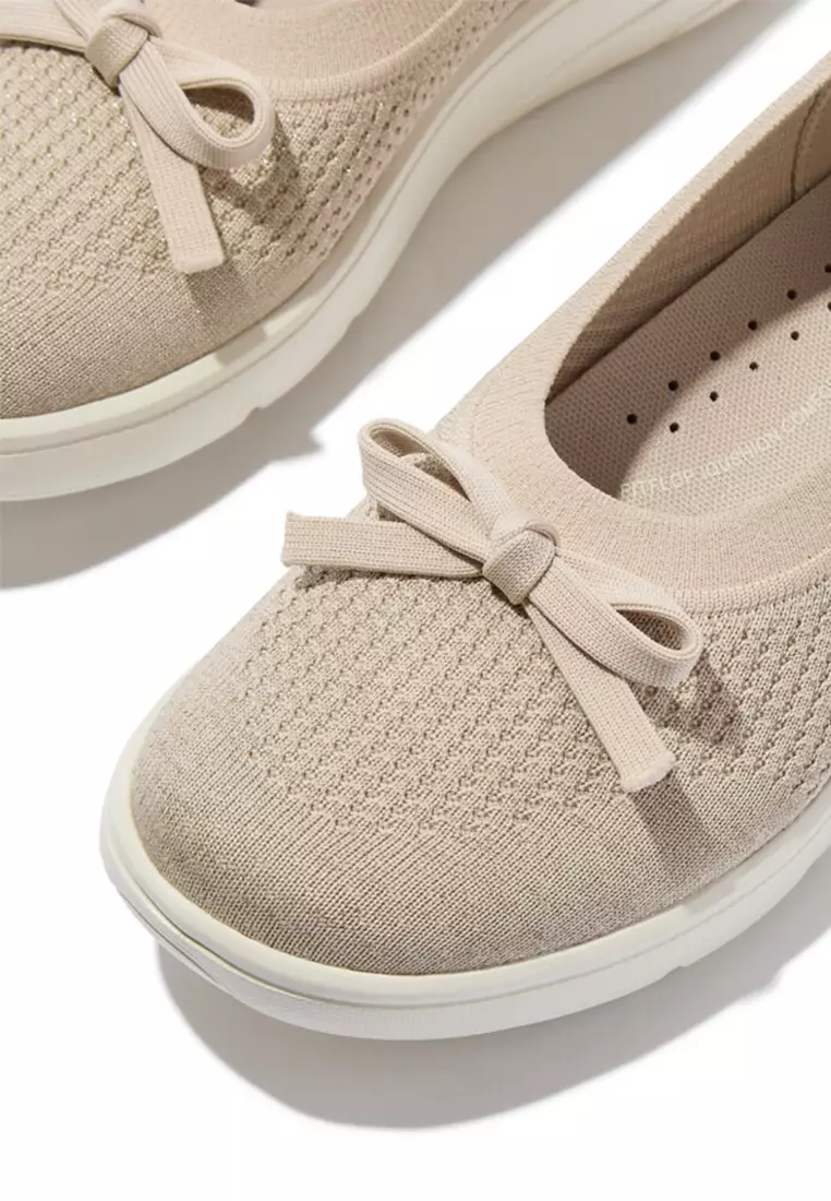 Super-q Bow Knit Ballerinas