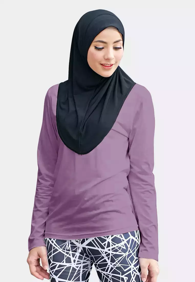 Zelena - Oshea Base Layer Sporty | Kaos Olahraga Wanita - Purple - XL 