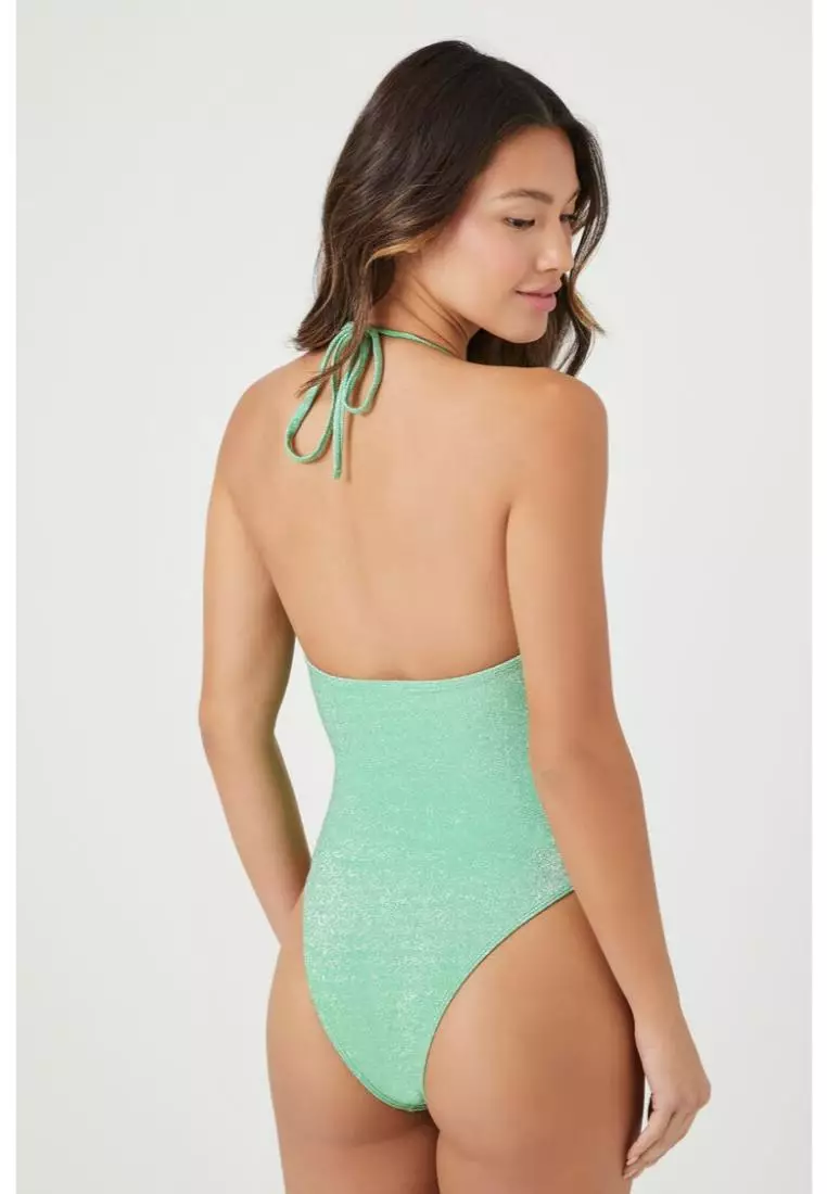 Holographic swimsuit forever 21 clearance