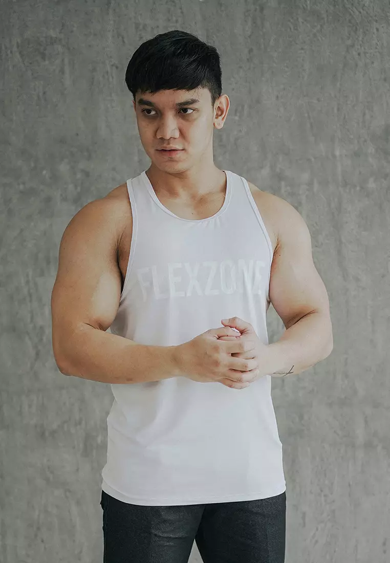 FLEXZONE Sport Singlet Basic Series White