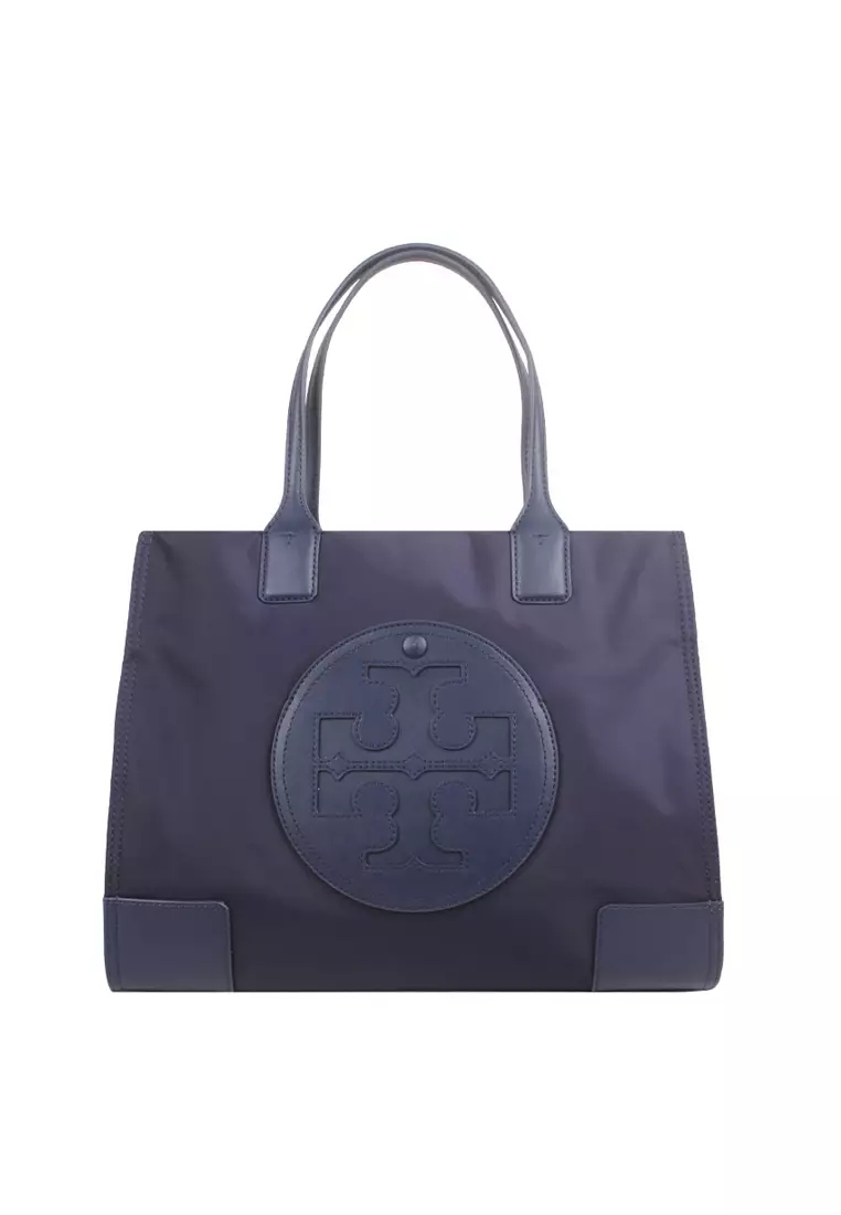Tory burch ella nylon tote black store
