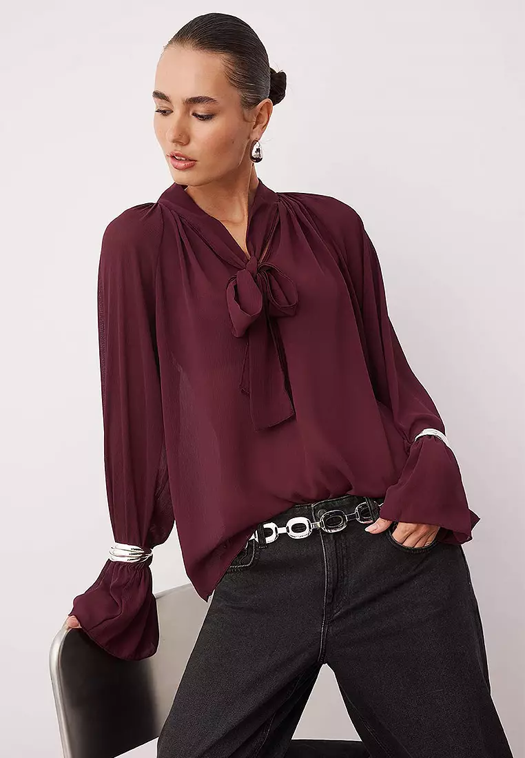Limited Edition Tie Neck Blouse