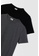 DeFacto 灰色 2-pack Short Sleeve Round Neck T-Shirt 3005EAAB8F8783GS_3