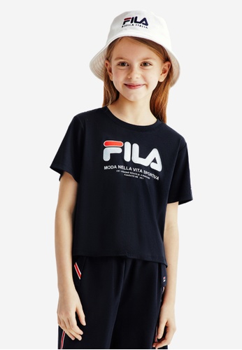 Fila Fila Kids Fila Logo Cotton T Shirt 8 13yrs 21 Buy Fila Online Zalora Hong Kong