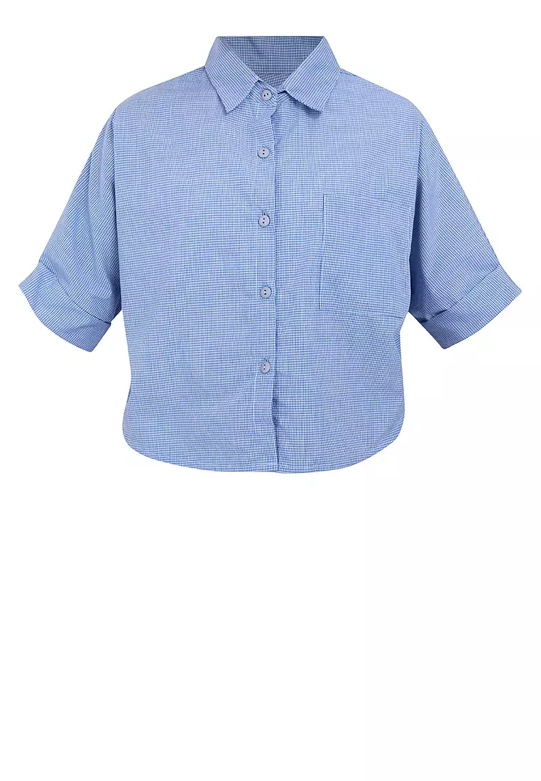 Cassandra Crop Polo Top