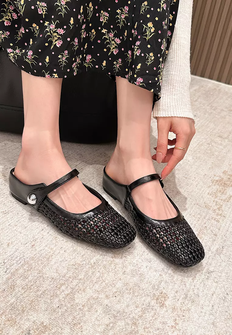 Mesh Hollow Strap Slip-Ons GH796-19