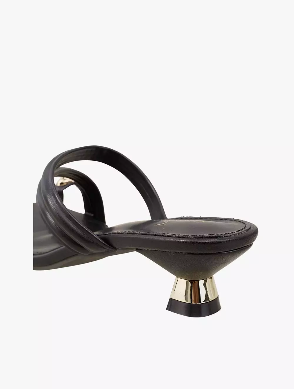 Payless Chrissie Womens Lenore Kitten Heel Sandals - Black_05