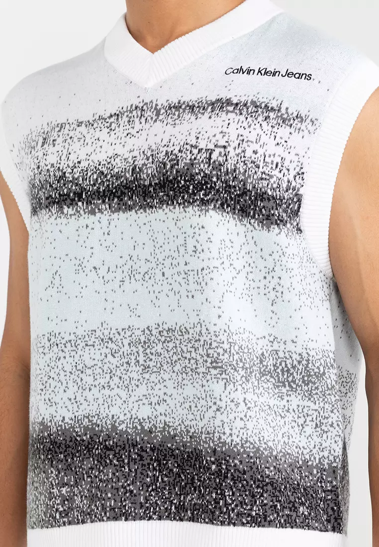 Calvin klein deals silver vest