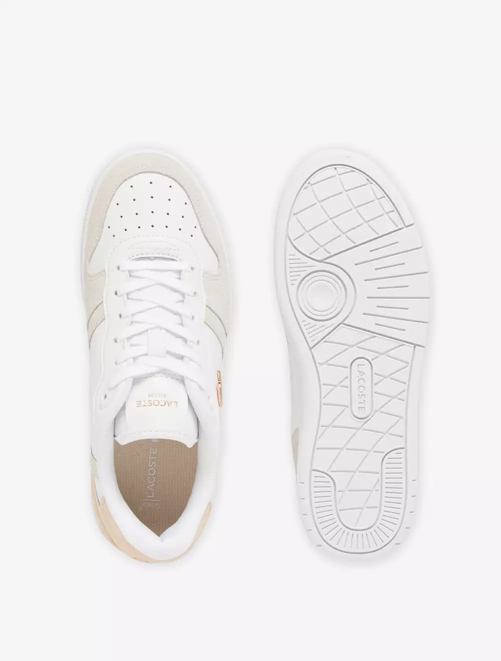 Women's T-Clip Set Leather Sneakers - White