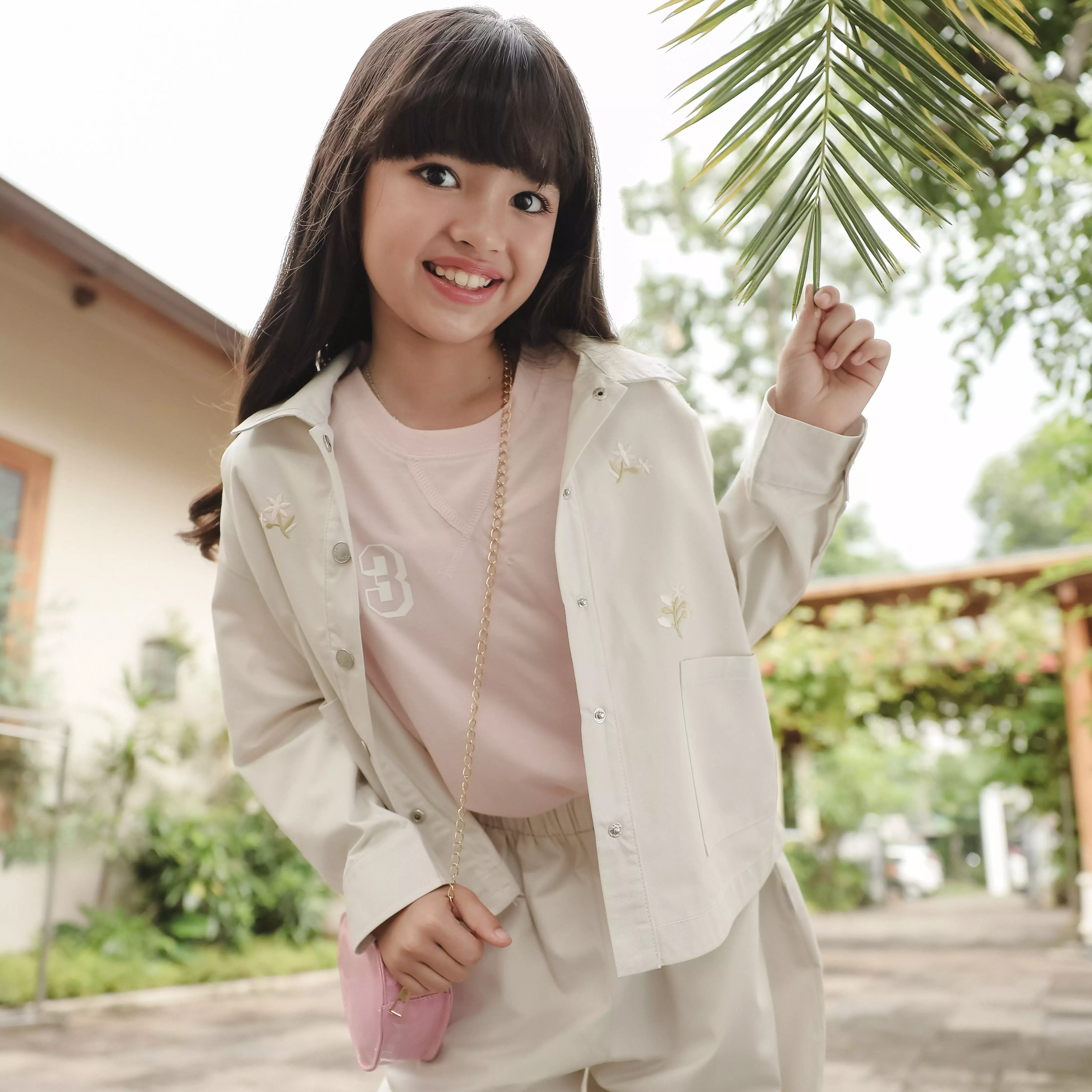 Pito Dito Girl Truong Celana Kulot Katun Anak Beige