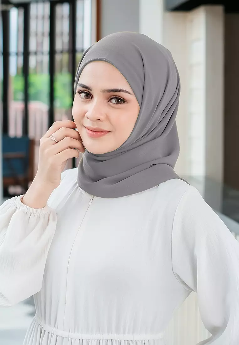 HIJAB INSTAN PAULA - MONKEY GREY