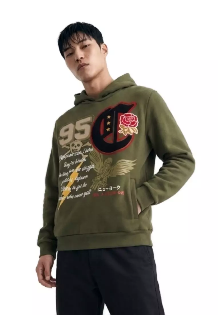 NYC Streetwear - Chenille Hoodie - Green