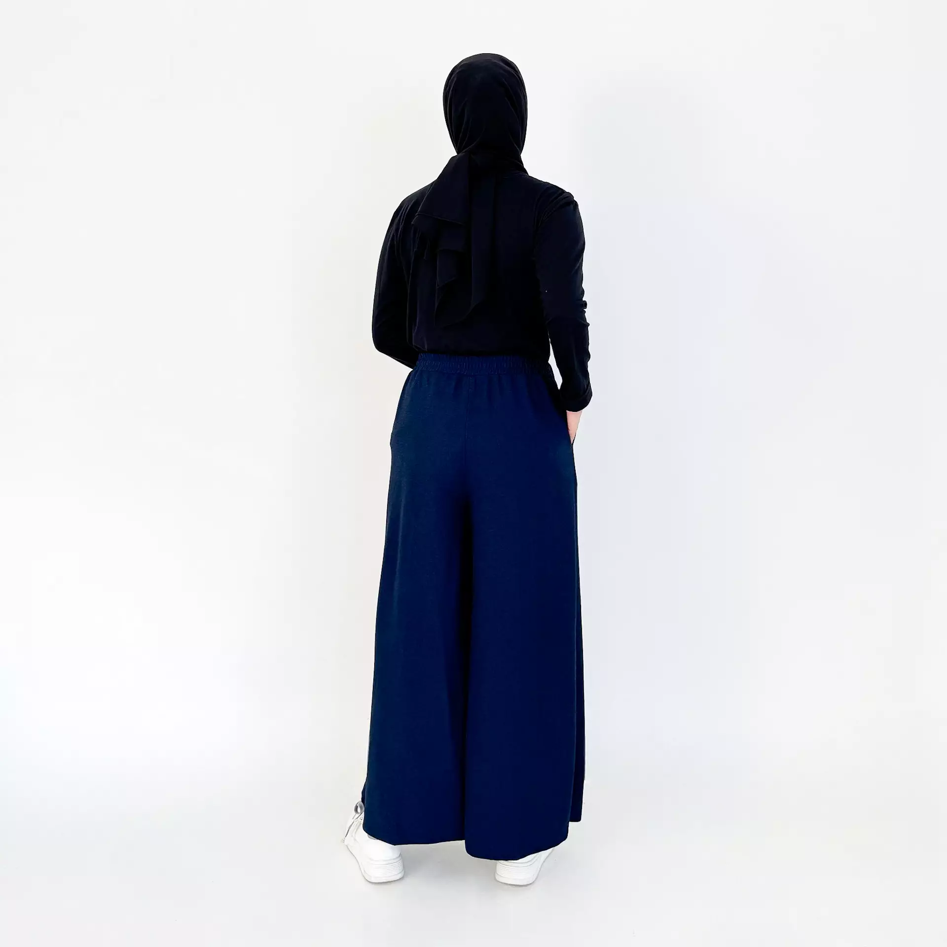 PALAZZO WINNIE Celana Panjang Loose Flare Wanita NAVY