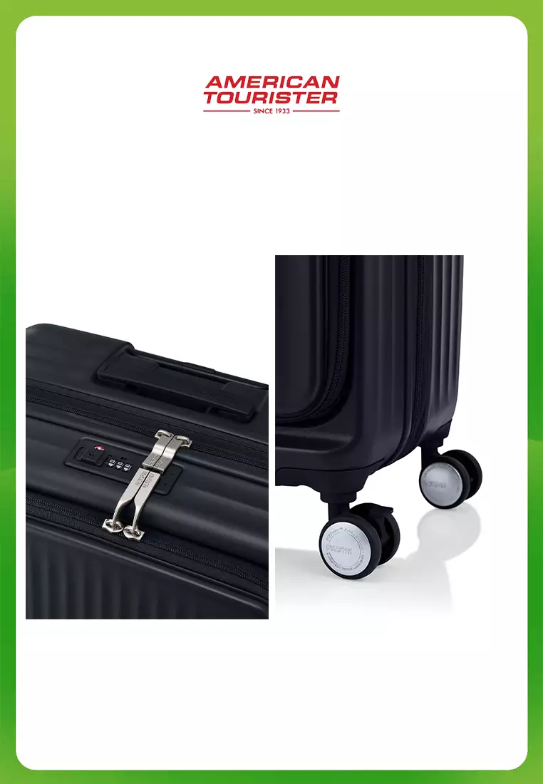 American Tourister Koper Hardcase Tranto Spinner Medium 25 Inch EXP TSA BO - Black