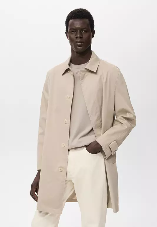 Classic Water-Repellent Trench Coat