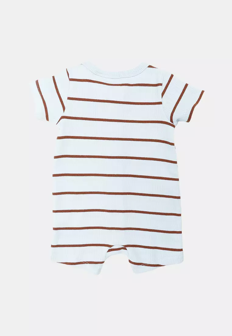 The Short Sleeves Licensed Zip Romper