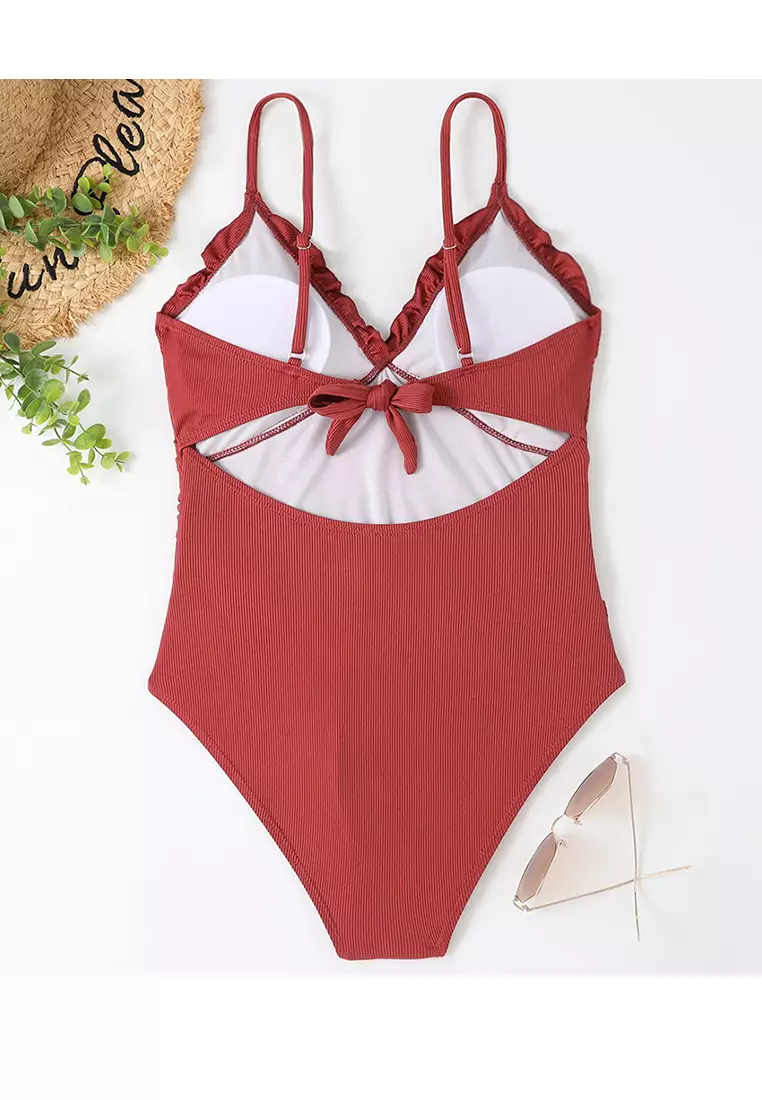 Buy Its Me Sexy Low V One Piece Bikini Swimsuit Online | ZALORA Malaysia