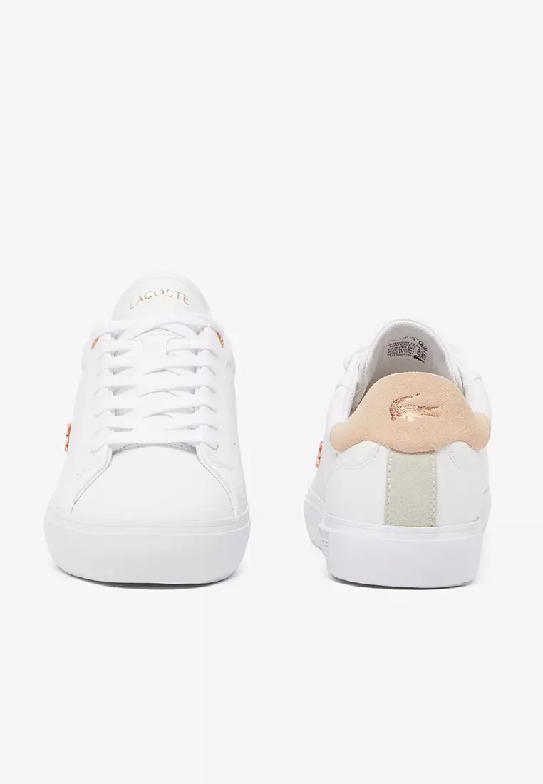 Women's Lacoste Powercourt Leather Trainers Buy Lacoste