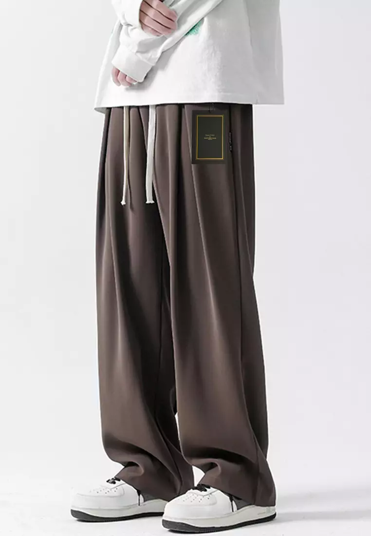 Drawstring Waist Wide-legged Pants LK-DPK2661