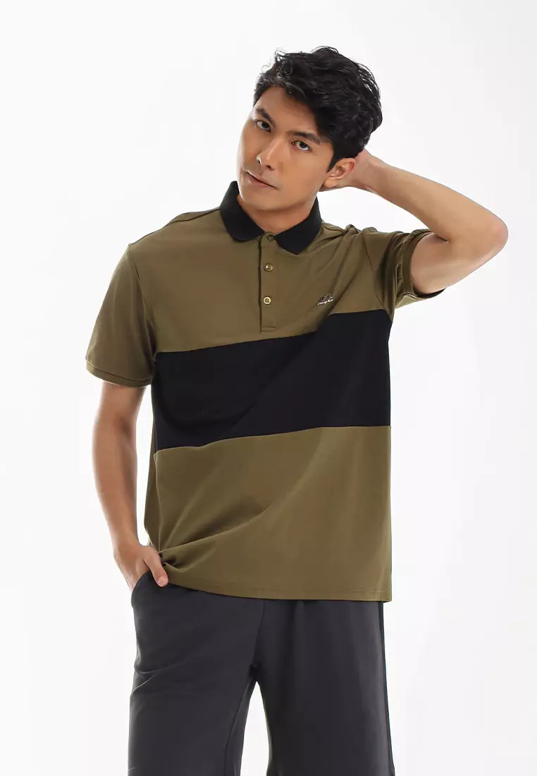 Forest Premium Cotton 210gsm Cut & Sew Polo T Shirt Men  - 24017-48Olive