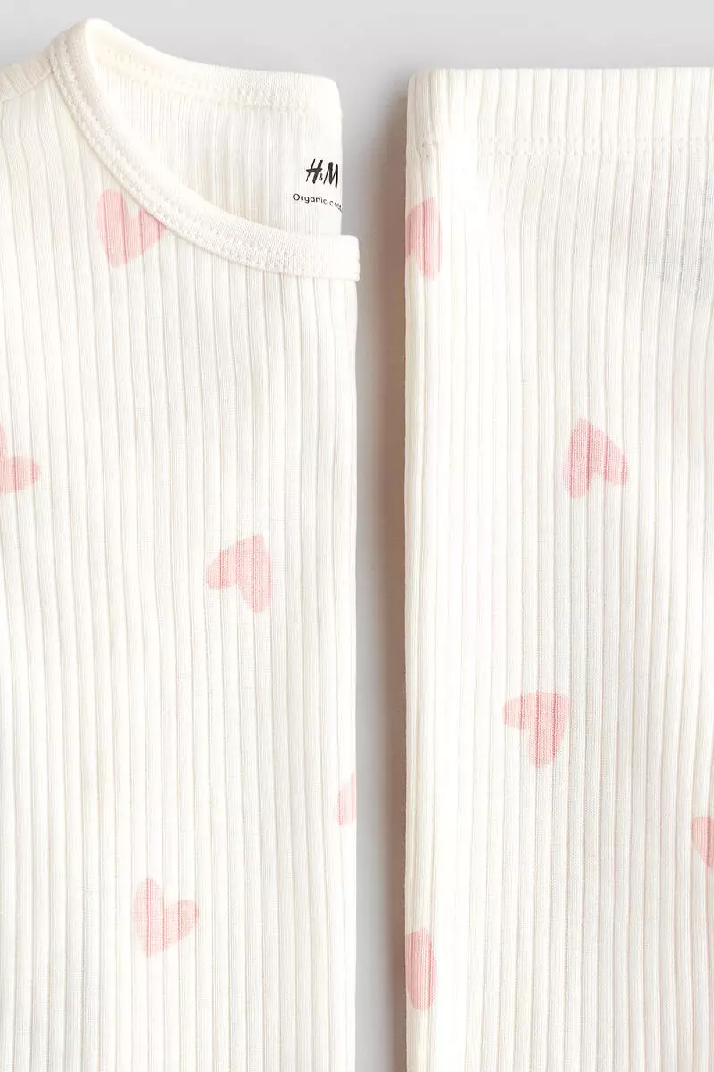 Ribbed cotton set