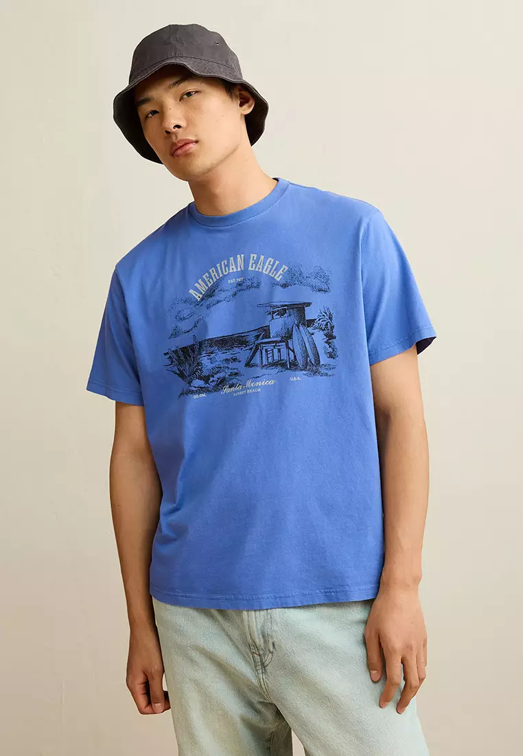 American Eagle Standard Fit Graphic Logo T-Shirt 2026 | Buy