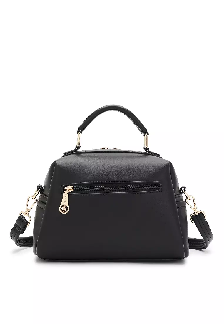 Women's Top Handle Bag / Sling Bag / Crossbody Bag - Black