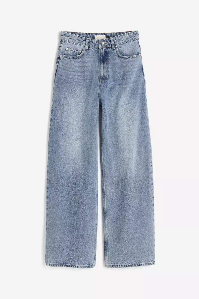 Buy H&M Wide Regular Jeans 2025 Online ZALORA Philippines