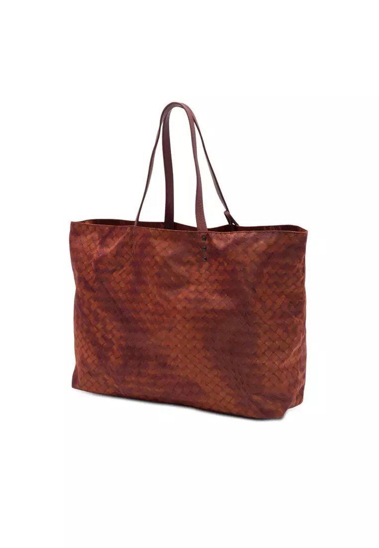 Pre-Loved Bottega Veneta Nylon Intrecciolusion Tote