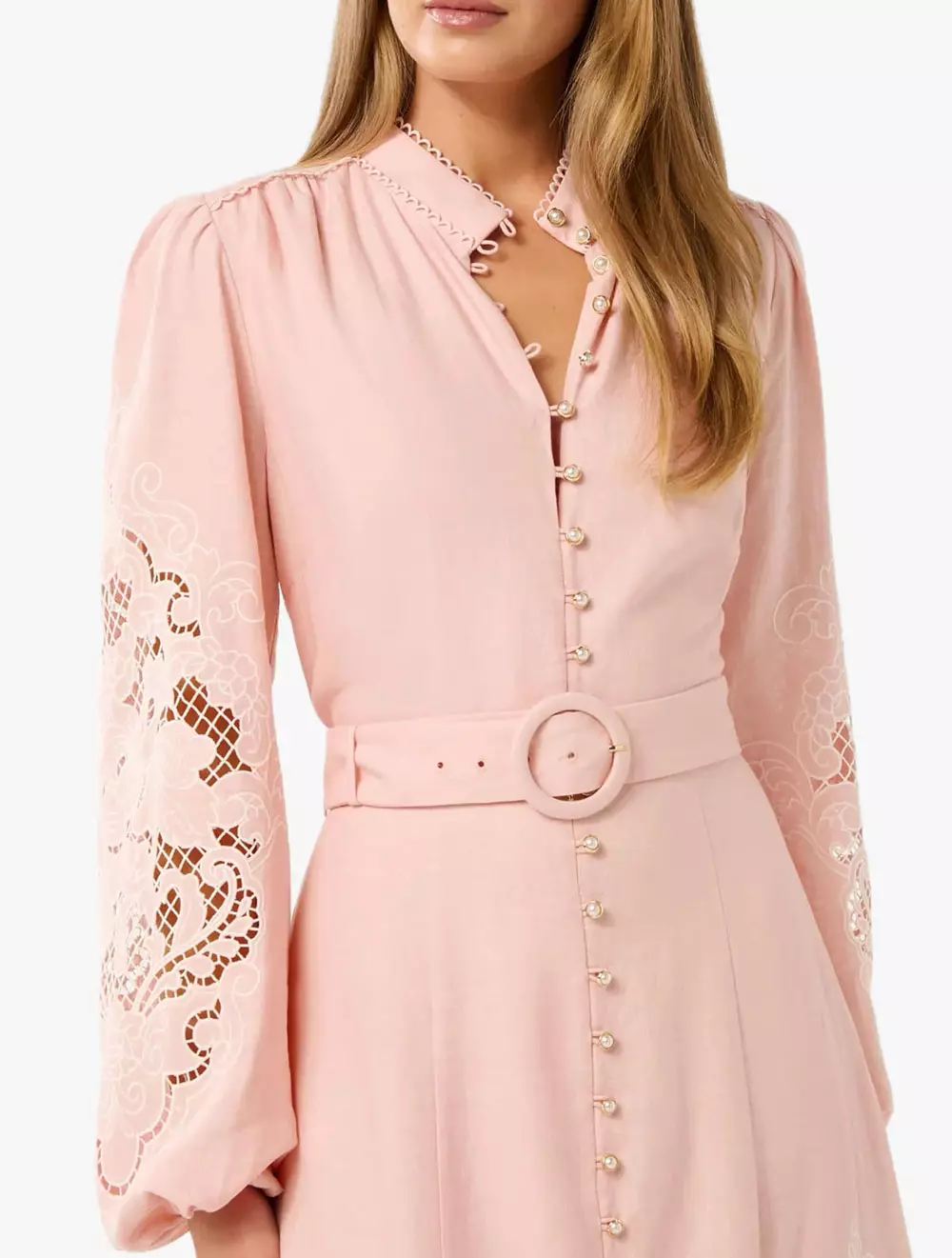 Ebony Embroidered Midi Dress