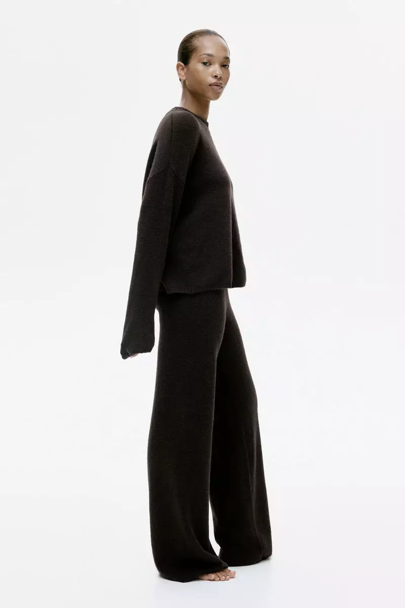 Fine-knit trousers