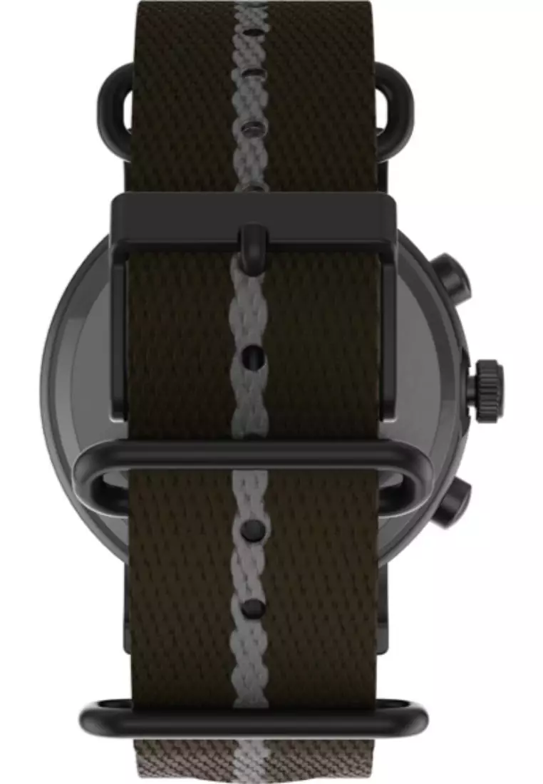 Timex Weekender 40mm - Black Case, Green Fabric Strap (TW2T73600)