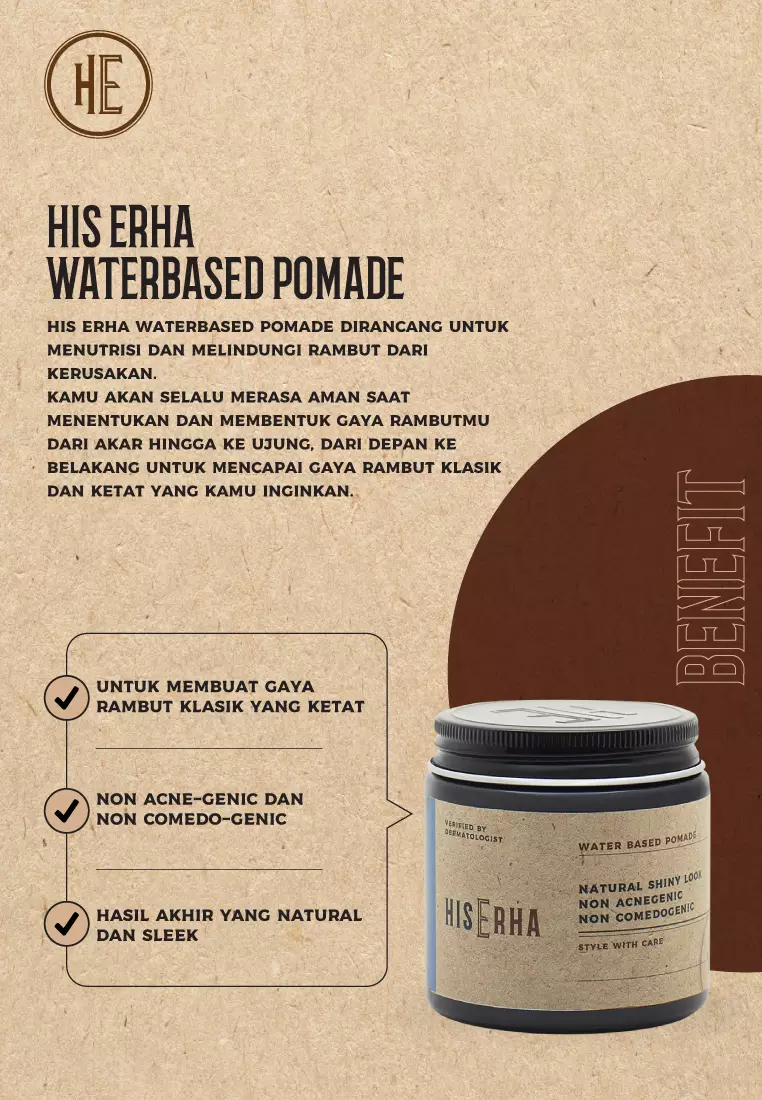 His Erha Waterbased Pomade 120G