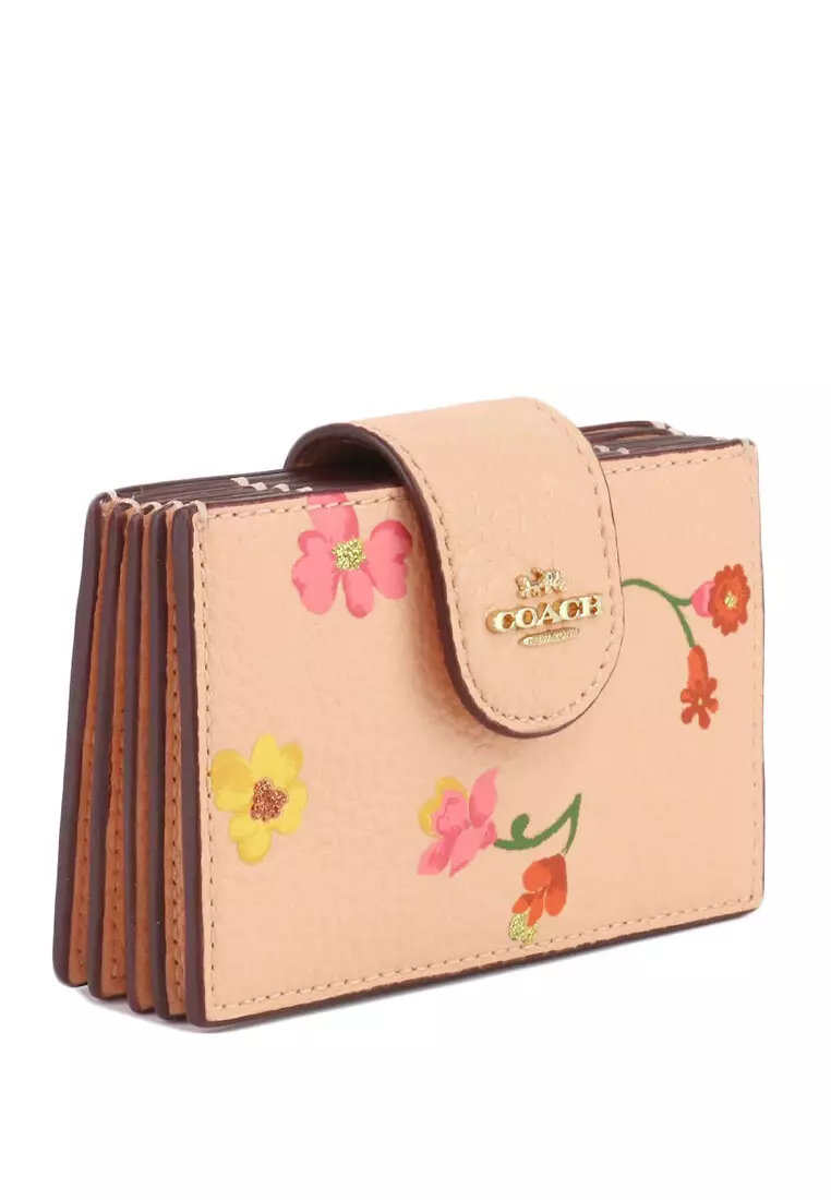 Buy Coach Coach Accordion Card Case With Mystical Floral Print Faded