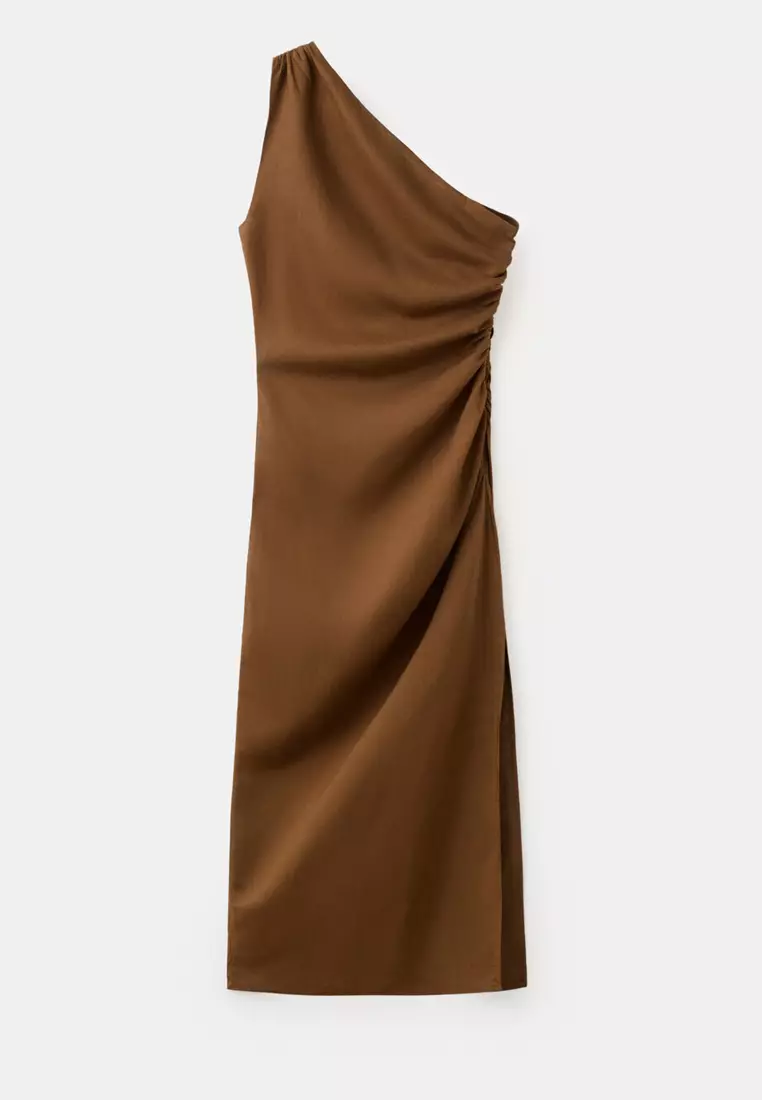 Asymmetrical Dress With Side Slit