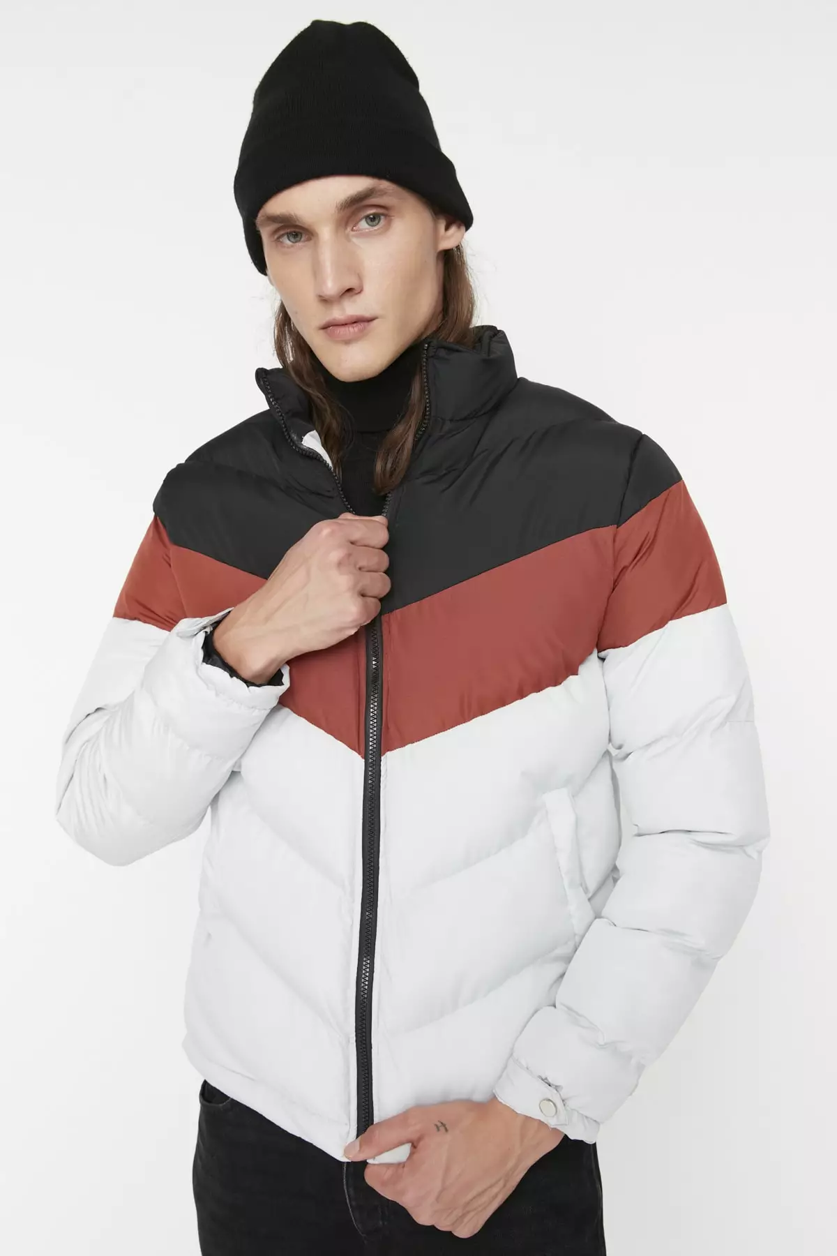 Red mens winter sales coat