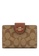 Coach brown Coach Medium Corner Zip Wallet In Signature Canvas - Brown 3BB10AC638ED20GS_1