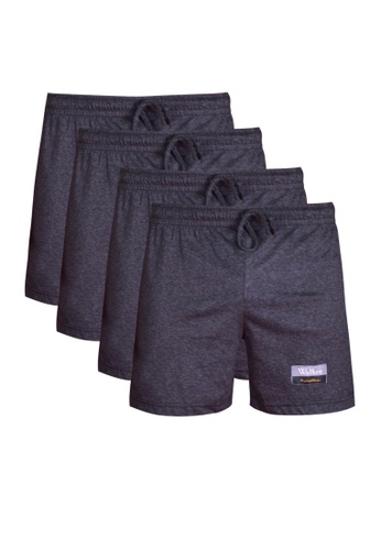 Walker Underwear black Drawstring Boxer Shorts in Acid Black (Bundle of 4) 4BA21AA6802027GS_1