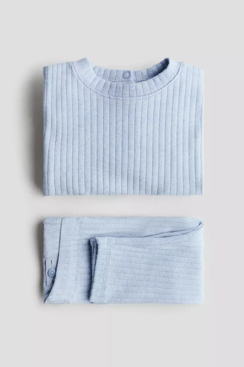 2-piece ribbed cotton set