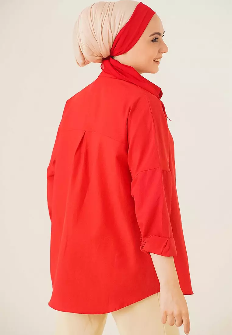 Oversized Basic Long Sleeves Shirt