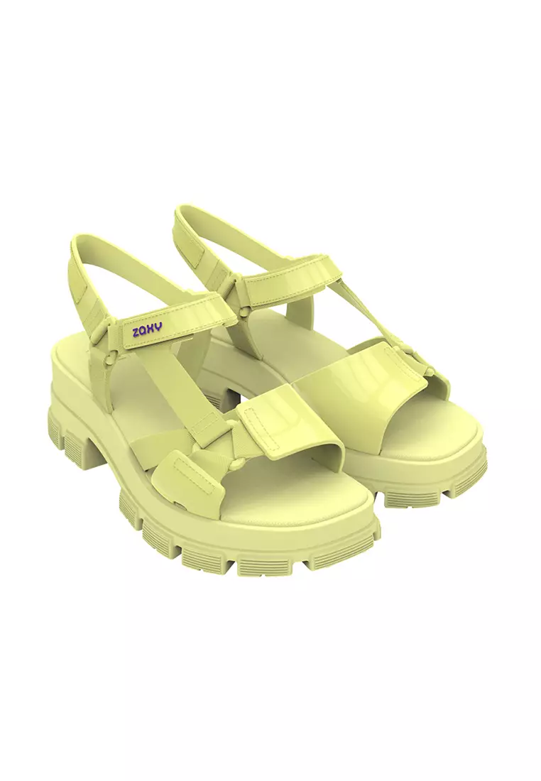 Discount on Zaxy  shoes - SKU: Zaxy Power Papete Light Green Comfortable Platform For Ladies