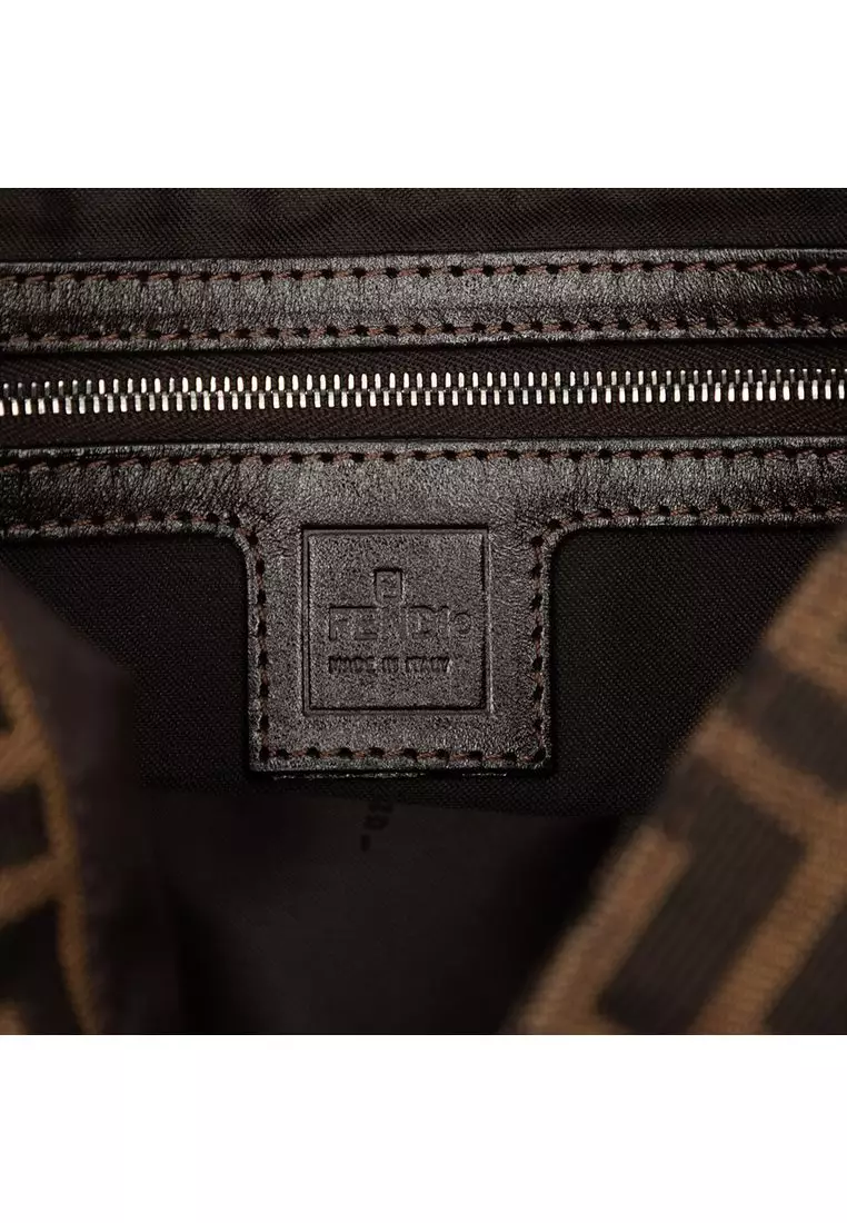 Pre-Loved Fendi Zucca Canvas Baguette