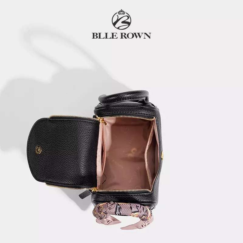 BLLE ROWN Tas Wanita Bentuk Bantal Tas Bahu Tas Selempang Wanita Model Terbaru BR6001-Black