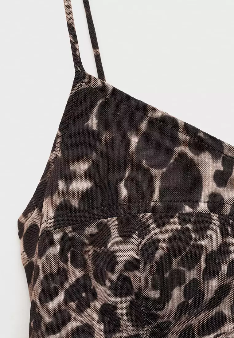 Animal-Print Midi-Dress