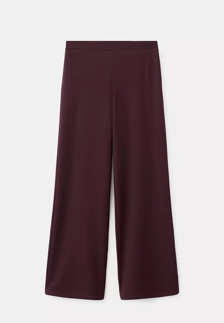 Straight Low-Rise Suit Trousers