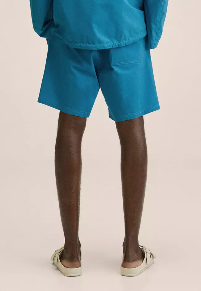 Cotton Shorts With Drawstring