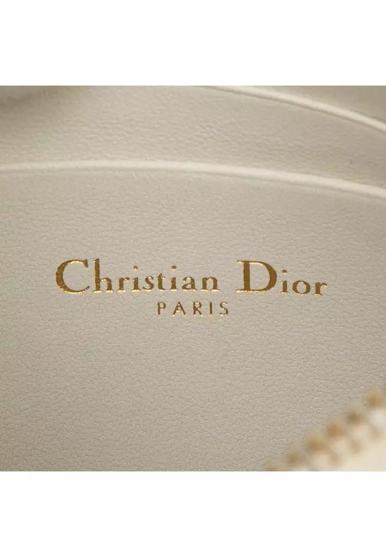 Pre-Loved Dior Supple Cannage Calfskin Caro Every Dior Pouch